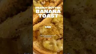 Tostada de banana con mantequilla de man&iacute; 🍌🥜 #toast #peanutbutter #tostadas #recetasfaciles