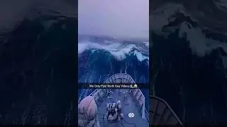 🌊 The Most Terrifying Moments at Sea! | North Sea Storm from Ship 😱⚡ #Shorts