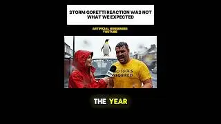 Storm Goretti hits Britain | Deadpan street reactions #shorts #funny #humor