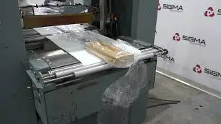 K4332 - Shanklin F5AH Side Seal Wrapper with Infeed Conveyor and Salvage Rewinder