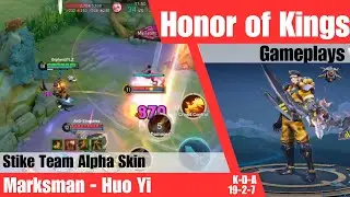 Honor of Kings - Huo Yi, Strike Team Alpha Skin | MVP 19 Kills 7 Assist