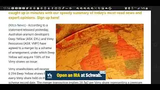 ☢ Uranium ☢ Bullish news! DEEP YELLOW VIMY
