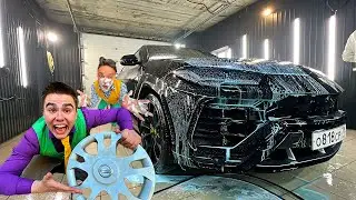 Lamborghini in Car Wash VS Auto Repair Shop Mr. Joe on Camaro VS Older Mr. Joe 13+