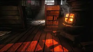Warm Fireplace Ambience [The Long Dark] Extreme winter survival, Crackling fireplace ASMR