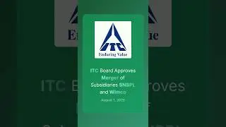 ITC Board Approves Merger of SNBPL and Wimco: Streamlining for Organic Growth & Operational Gains