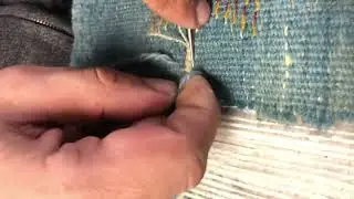 How to repair a hole in a Turkish Kilim Rug? Kosker Traditional Rug Repair