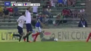 Layvin Kurzawa Goal   Italy vs France 1 3 Friendly Match 1 09 2016   YouTube