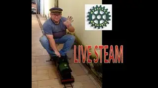 Vapor Vivo no quintal de casa! - live steam ride in the garden