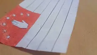 Drawing the flag of Abchasia ✋🏻❤️🤍💚
