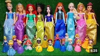 Satisfying Video l How to make Glossy Lolipops in to Rainbow Pool with Disney Princess Cutting ASMR