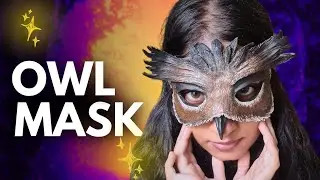 Relaxing Owl Mask Creation | Non-intentional Art ASMR