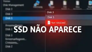 SSD Novo N&atilde;o Aparece no Windows (Resolvido)