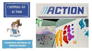 COMPRAS ACTION. Probando materiales de manualidades.