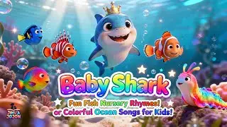Types of Fish Fun Learning Music for Preschool Kids with Baby Shark Nursery Rhymes 🏫🐟