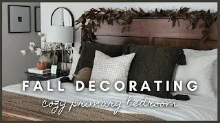 Fall Decorating | cozy primary bedroom