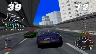 Rave Racer - Namco System 22 - Advanced - 5 Blue Car - Extra Mode - Full Race