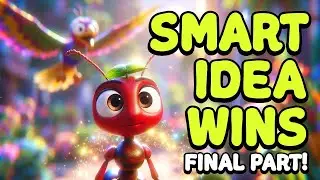 Smart Thinking Beats Strength 🐜 | Kids Moral Story