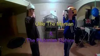 Internal Lars and Ollie Martian showcase their grand contraption the Go Green Automatic Sprouter