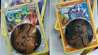 Opening Astral Radiance Blister Packs with Melmetal and Steelix Pokemon Cards