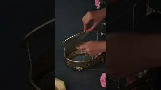 Golden Glass Jewellery Box