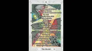 Thoth Tarot Card of the Day Quick Attributes The Hermit #Tarot #ThothDeck #ThothTarot #LVXMagick