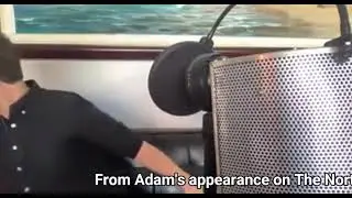 Actor Adam Busch performs an original song on the Northern Touch Show.