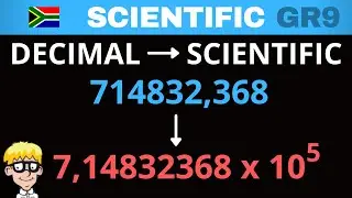 Scientific Notation grade 9: Decimal to scientific