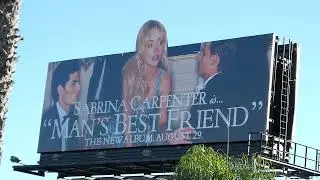 Sabrina Carpenter Man's Best Friend Billboard Sunset Blvd Los Angeles California September 6, 2025