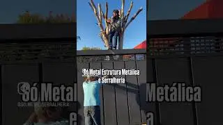Sidimar em cima do Port&atilde;o Basculante #arquitetura #sometal #port&atilde;obasculante