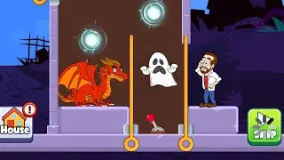 home pin gameplay /pull the pin all levels gamepaly