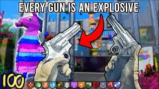Zombies But Your Guns Are Explosives Only | Hardcore llama Party [BO3 Zombies]