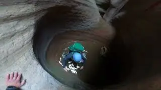 Technical Canyoneering in Middle Echo Canyon