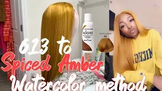EASY SPICED AMBER COLOR USING WATERCOLOR METHOD