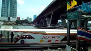 Chao Phraya Express Boat Pier Bangkok Thailand 2009
