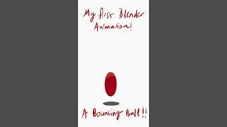 My first 2d animation in Blender #trainingarc #learninganimation  #blender2danimation
