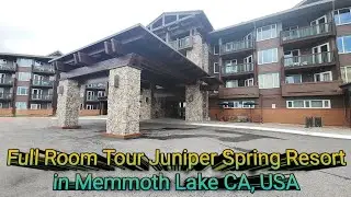 Full Room Tour// Juniper Spring Resort// in Memmoth Lake CS USA.