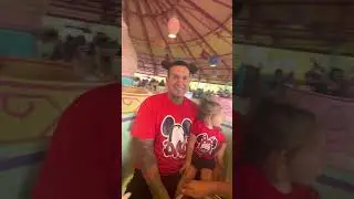 Crazy baby and daddy getting sick at Disney World. My other daughter made it worse