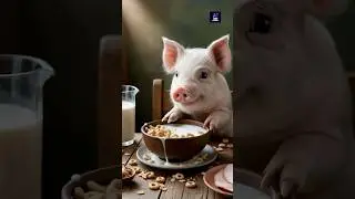 Adorable Piglet's Breakfast Adventure #PlayfulPiglet