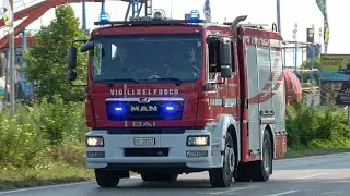 APS Man TGM Vigili del Fuoco Jesolo in emergenza - Italian Fire Engine code 3