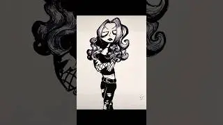 Traditional Goth Drawing
