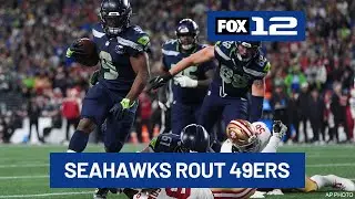 Seahawks rout 49ers to advance to conference championship games