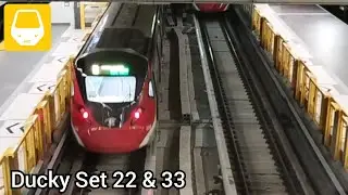 MRT Putrajaya Line Ducky Set 22 (A+D) and Set 33 (A+D) at Kentonmen Station