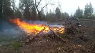 Omo Ranch burn pile on Slug Gulch Rd.