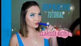 Blue Eye Makeup | DEEP BLUE EYES | Pinky rose Bright Lights Palette