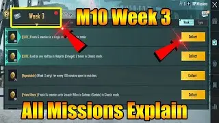 BGMI/PUBG M10 Week 3 Missions Explain | Royale Pass Micro Battle Week 3 All Mission Explain