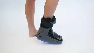 How To Wear The Lightweight Medical Full Shell Walking Boot with Air Pump | Brace Direct