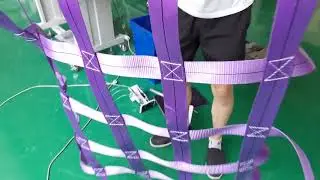 Custom made automatic webbing cargo nets sewing machine