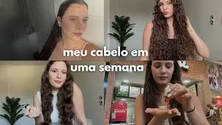UMA SEMANA DO MEU CABELO ONDULADO NA REAL - Produtos, Lavagens, Finalizações, Dicas e Rotina capilar