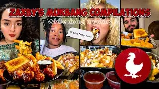 ✨️🍞🍗🍟🧀Zaxby's mukbang compilations while doing an obby | (I DON'T OWN THESE VIDEOS)🧀🍟🍗🍞✨️