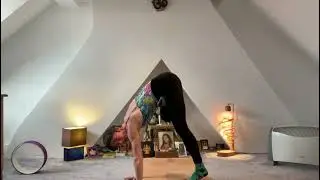Toe Stand Demonstration - Padangustasana